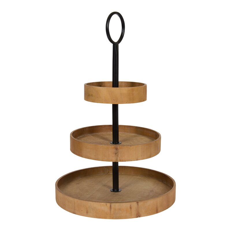 [SALE 15%] Burgess Wood Tiered Stand - Wood Stand - orders Stand Decor